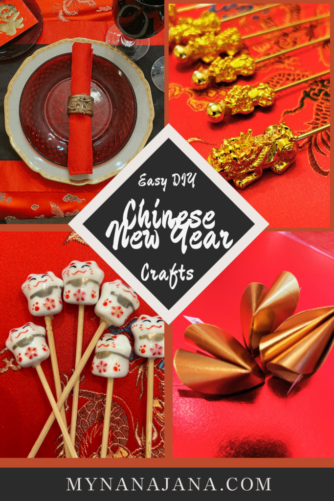Four different Chinese New Year DIY crafts