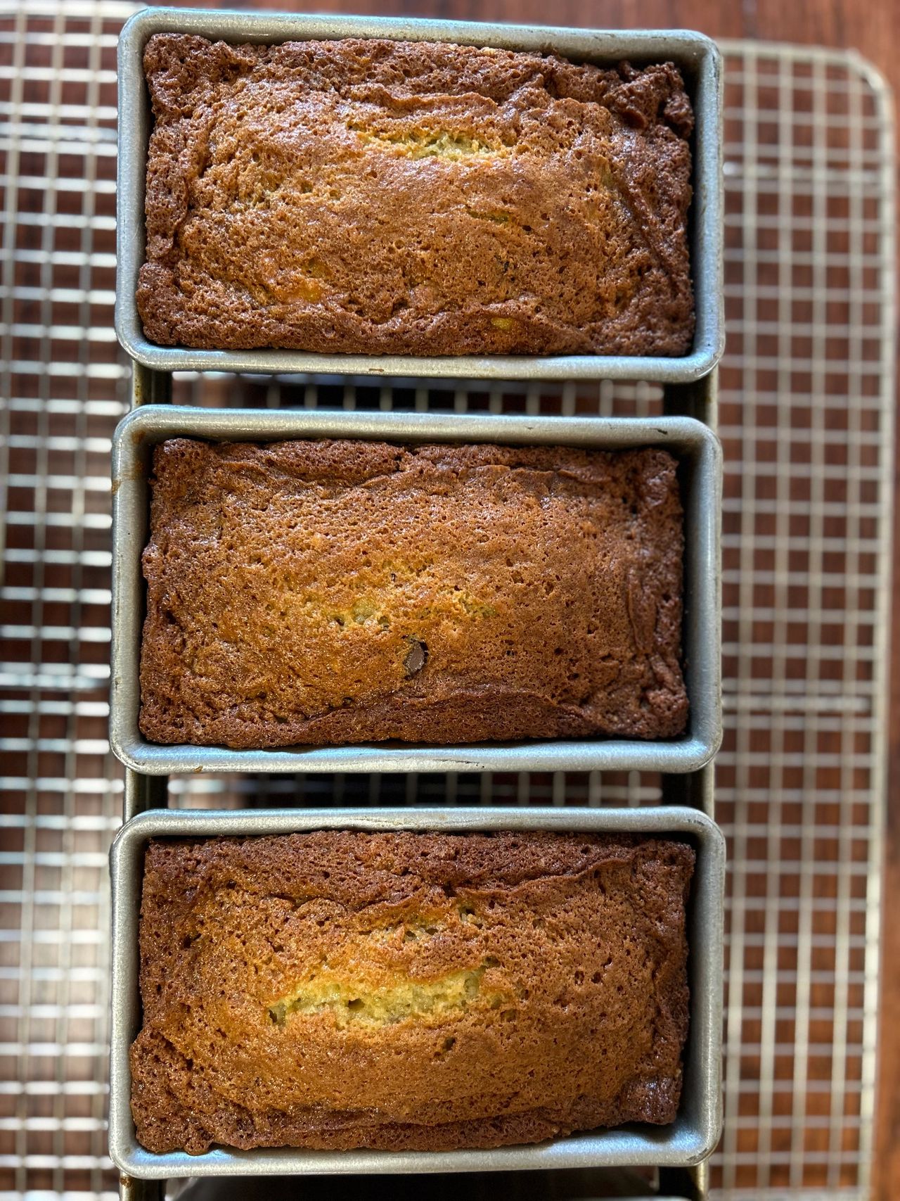 Old-fashioned Banana Chocolate Chip Bread has the most wonderful texture - a lightly crunchy crust and an ooey-gooey center.