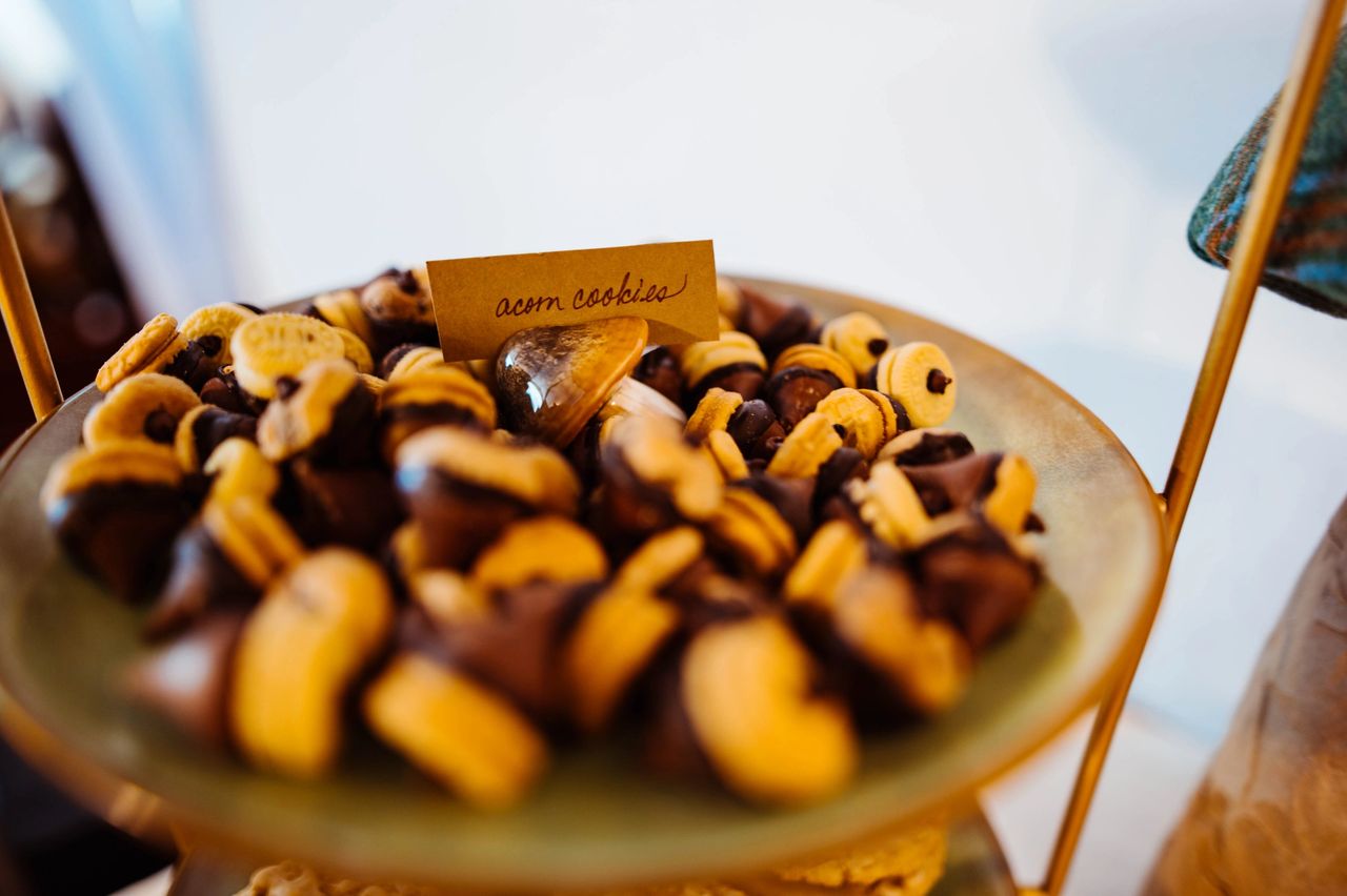 Acorn cookies were super simple and yet so cute. Photo credit: Claire Keathley Photography