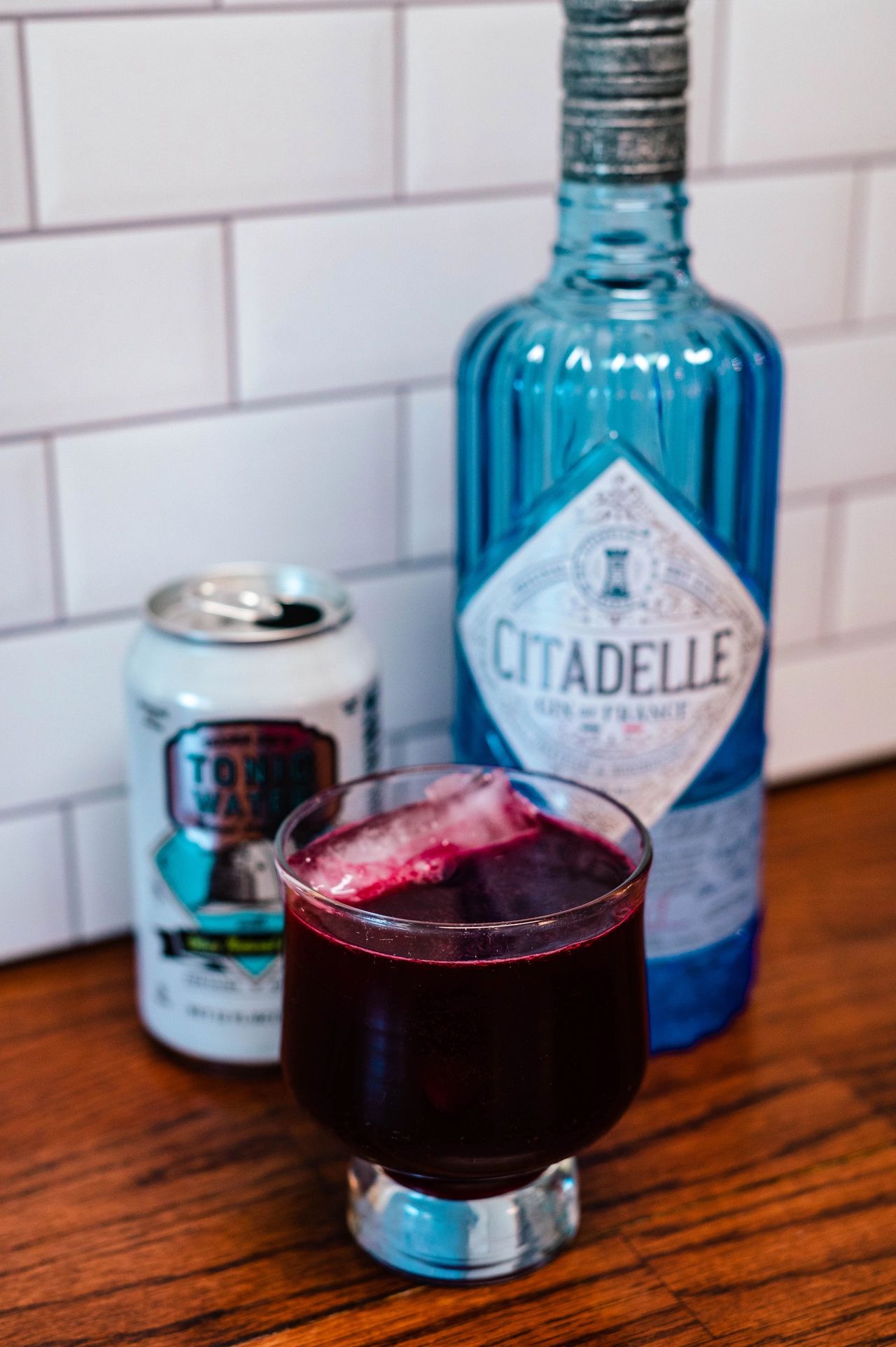 A beet gin and tonic is a great way to drink your veggies! Claire Keathley Photography