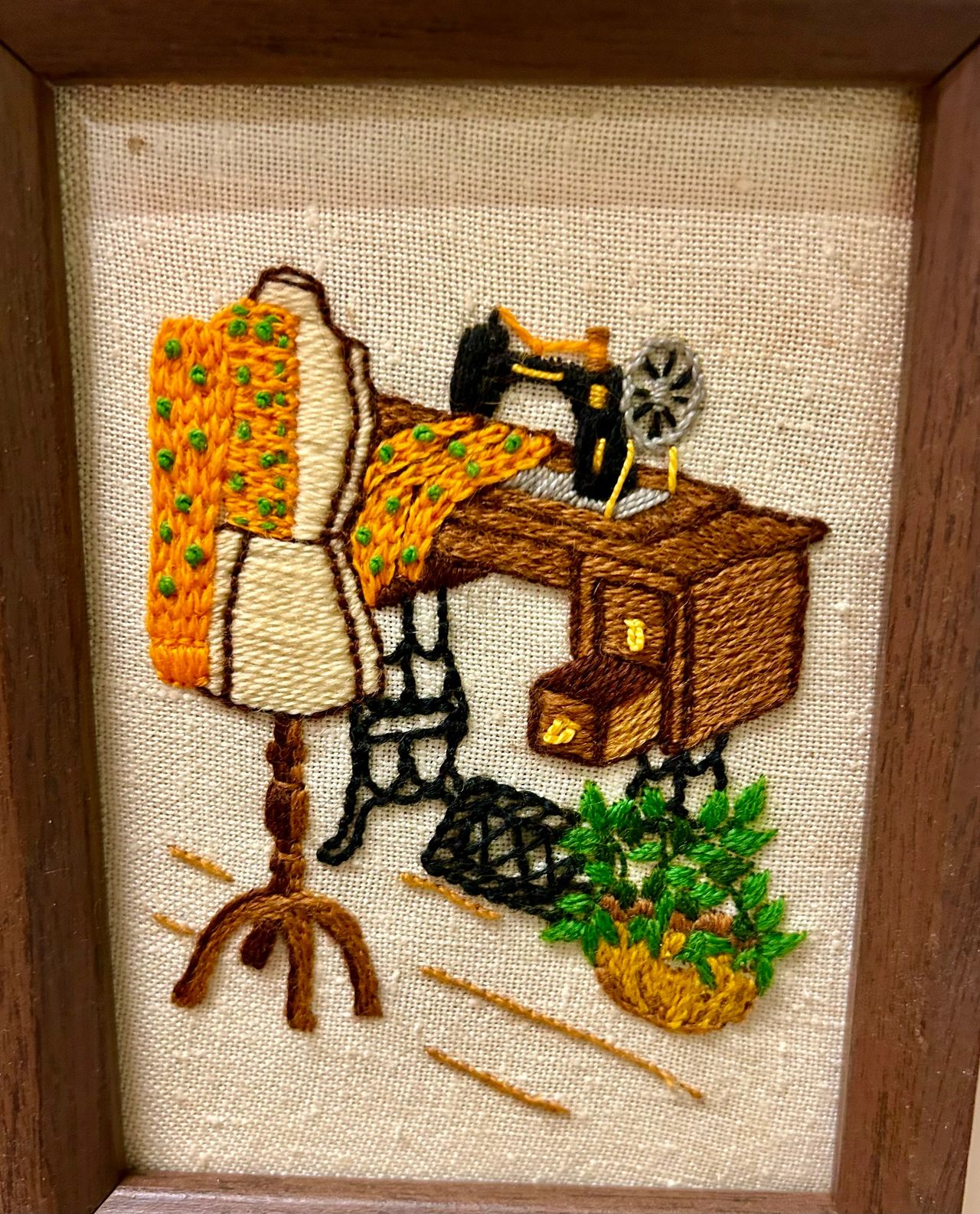 Vintage sewing cross-stitch