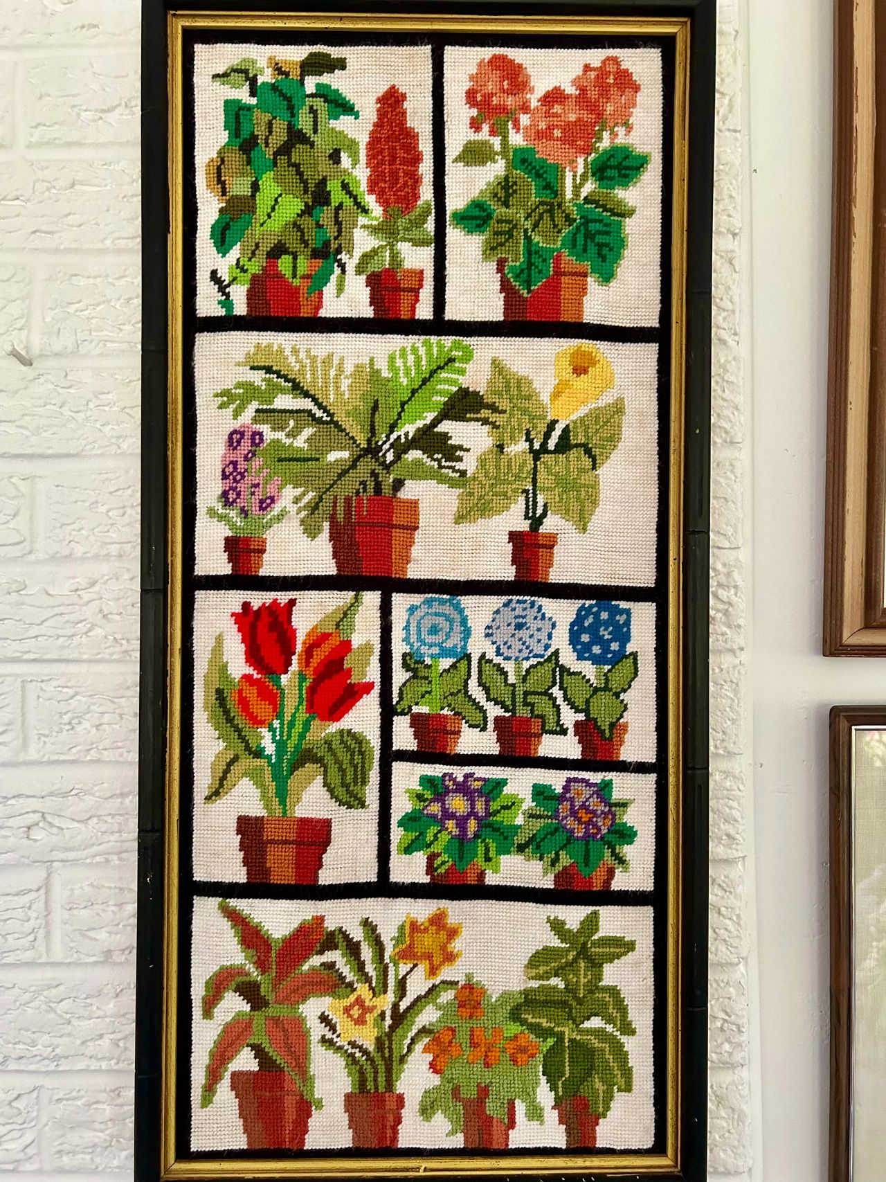 Vintage plant embroidery