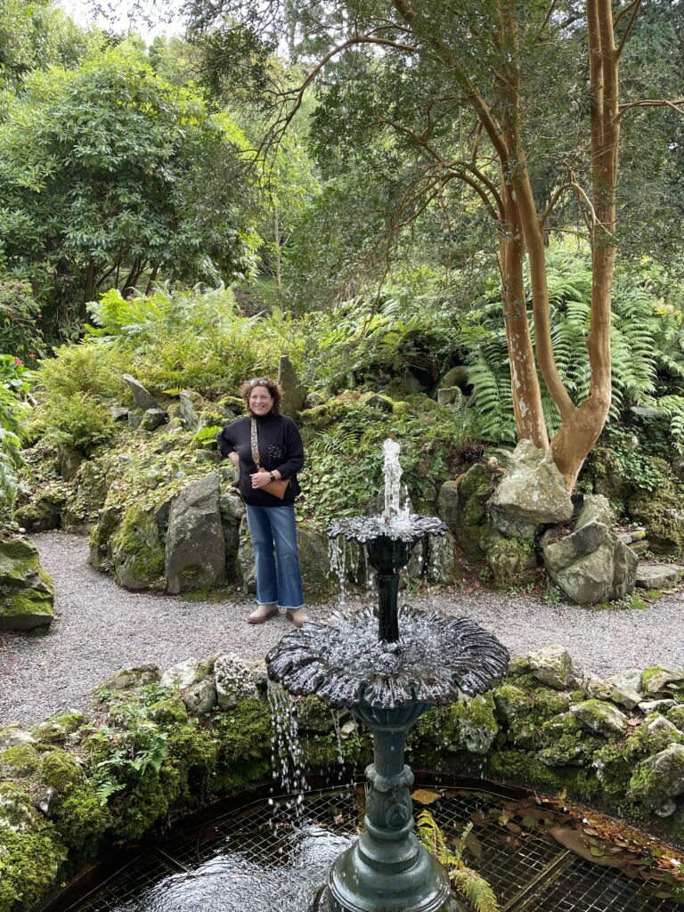 The pet cemetery at Agatha Christie's home near Dartmouth UK