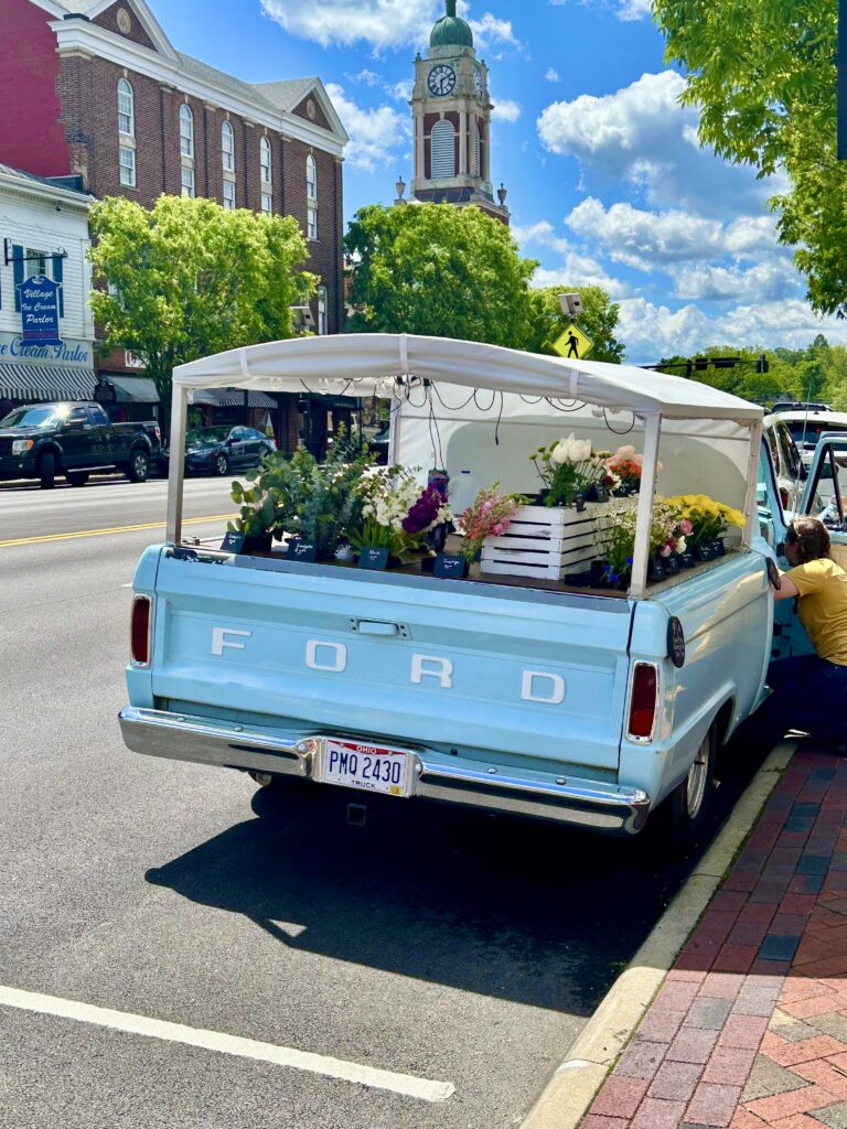 Flower truck in downtown Lebanon, Ohio