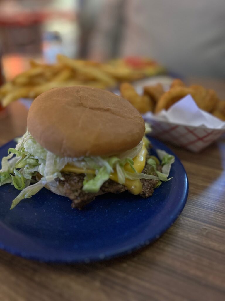 Burger at Owl Cafe in NM